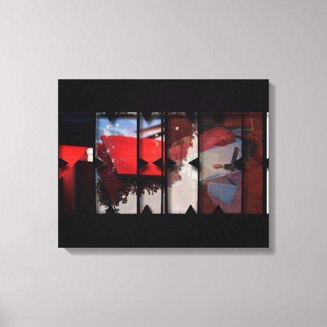 Offene Arbeit über die Open Red 18 Leinwand Fotomo (Vorderseite)