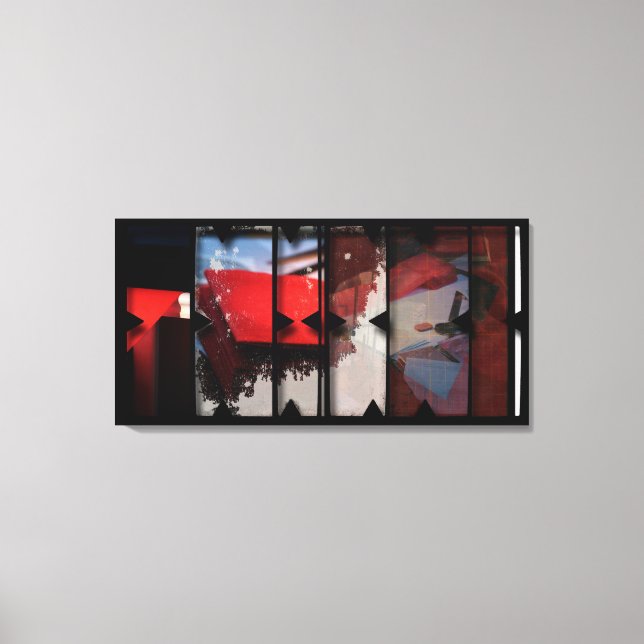 Offene Arbeit über die Open Red 18 Leinwand Fotomo (Vorderseite)