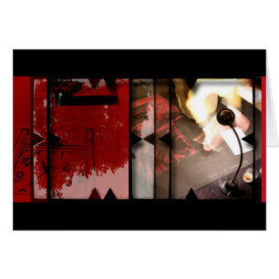 Offene Arbeit über Open Red 2 Fotocollage