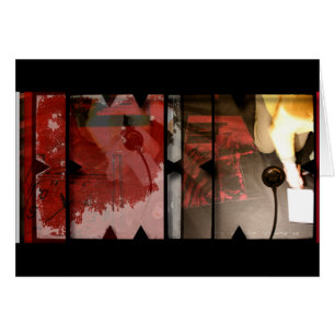 Offene Arbeit über Open Red 3 Fotocollage