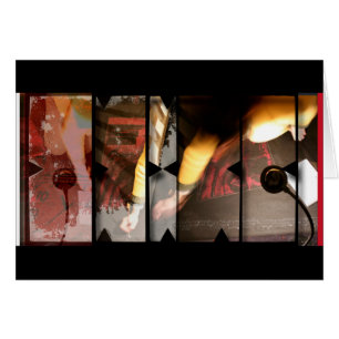 Offene Arbeit über Open Red 5 Fotomontage