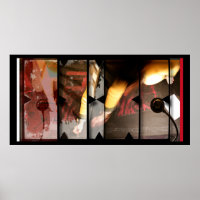 Offene Arbeit zum Open Red 5 Fotomontage Poster