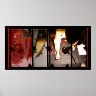 Offene Arbeit zum Open Red 6 Fotomontage Poster