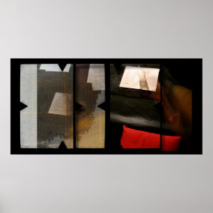 Offene Arbeit zum Open Red 8 Fotomontage Poster