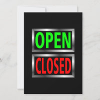 Offene geschlossene Zeichen Vector Clipart