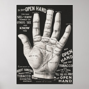 Offene Hand, Handlesen Poster