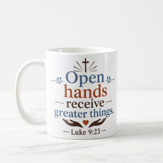 Offene Hände empfangen Größeres Modernes Christent Kaffeetasse