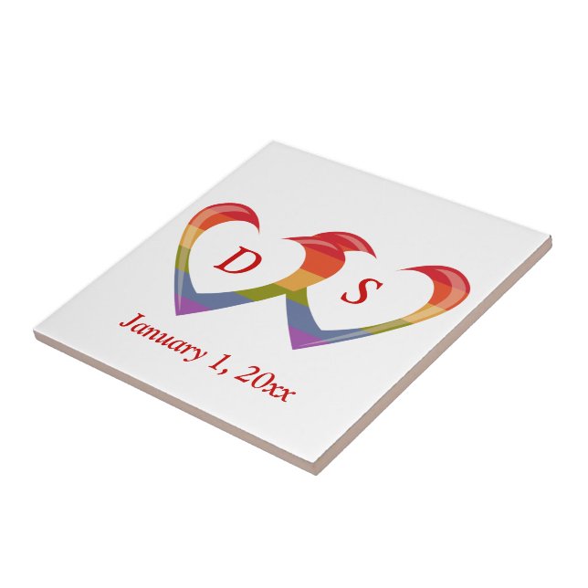 Offene Herzen Fliese (Seite)