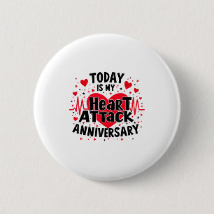 Offene Herzkrankheiten Herzinfarkt-Jubiläumswelle Button