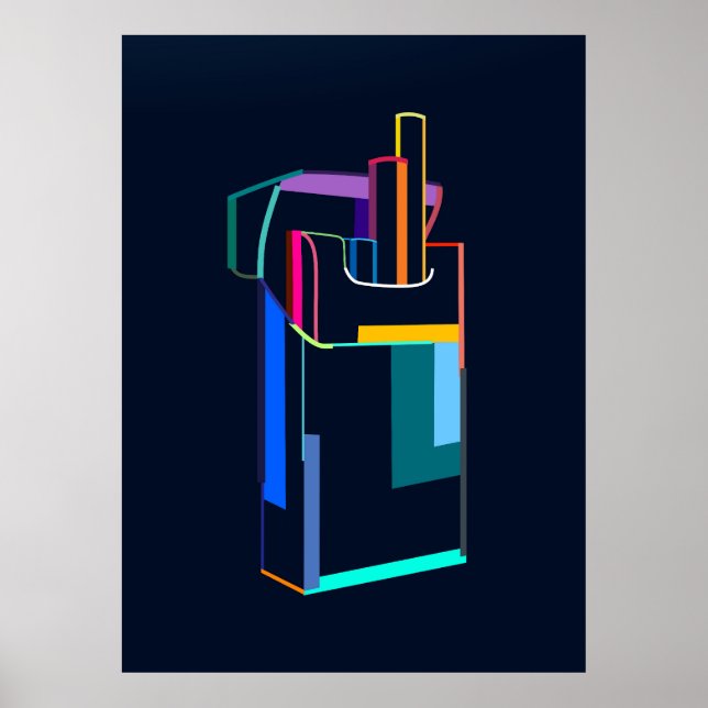 Offene Packung Zigaretten Poster (Vorne)