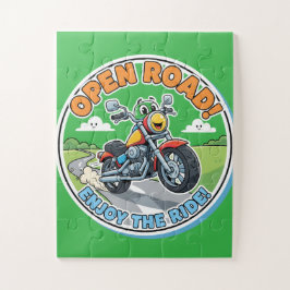 Offene Straße! Genieße die Fahrt! Puzzle