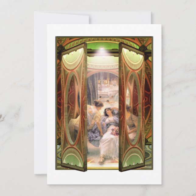 Offene Tür zu den Bädern Einladung (Vorderseite)