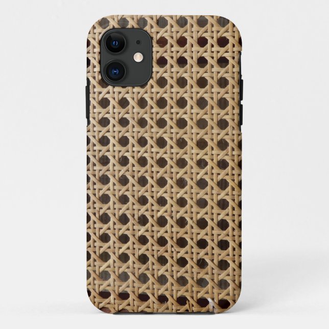 Offene Webart-Rattan-Stock iPhone Se+Fall 5/5S Case-Mate iPhone Hülle (Rückseite)