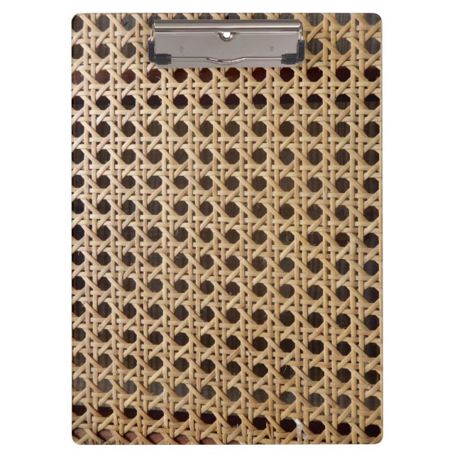 Offene Webart-Rattan-Stock-Klemmbrett Klemmbrett (Vorderseite)