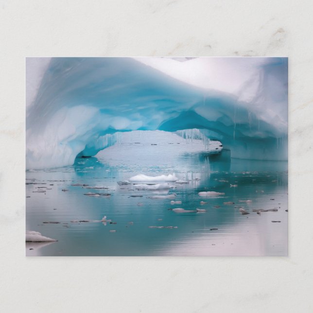 Offener Bogen Eisberg | Antarktika Postkarte (Vorderseite)