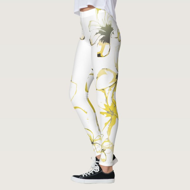 Offener Plumeria Leggings (Links)
