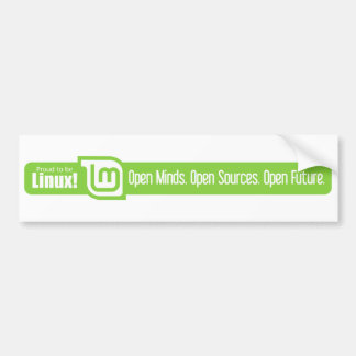 Offener Verstand, offene Quellen, offene Zukunft - Autoaufkleber