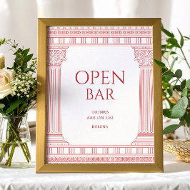 Offenes Bar Poster für Goddess-Party