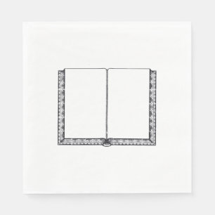 Offenes Buch (Leere Seiten) Serviette