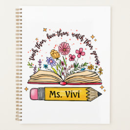 Offenes Buch Lehren sie Liebe ihnen Planer