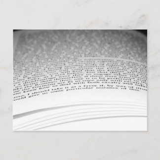 Offenes Buch Postkarte