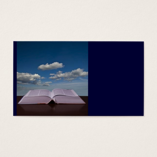 Offenes Buch und Sky (Vorderseite)