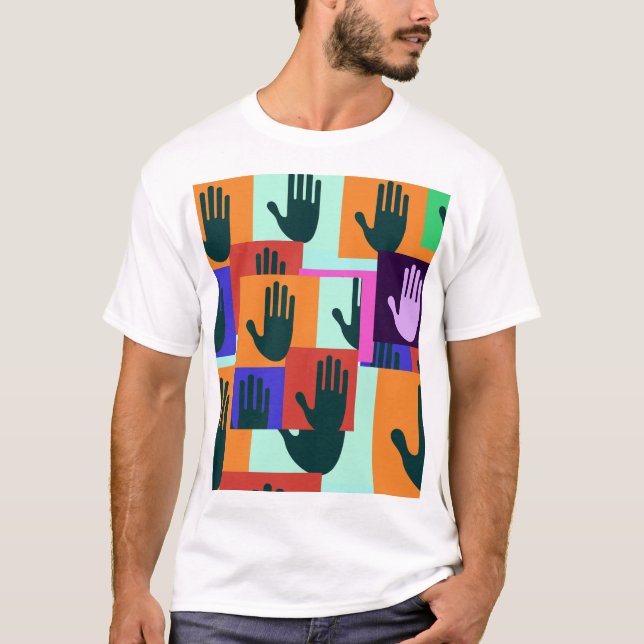 Offenes Hand-Symbol T-Shirt (Vorderseite)