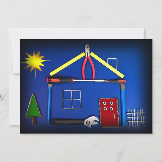 Offenes Haus - Neubau Einladung (Vorderseite)