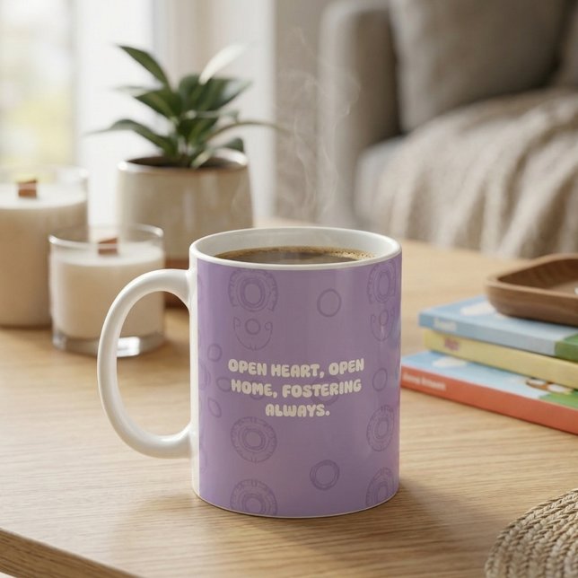 Offenes Herz Offenes Zuhause Förderung Immer Desig Kaffeetasse (Von Creator hochgeladen)