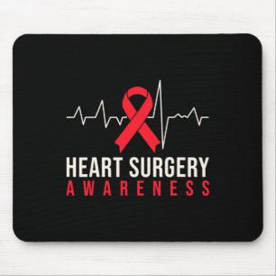 Offenes Herz Operation Byp Bewusstsein Herzklopfen Mousepad
