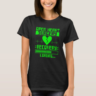 Offenes Herz Operation Bypass Awareness Heart Open T-Shirt