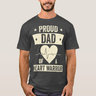 Offenes Herz Operation CHD Transplantation Vater e T-Shirt