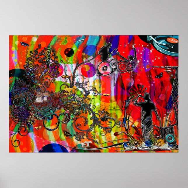 Offenes Mikrofon ohne Stoppmusik Poster (Vorne)