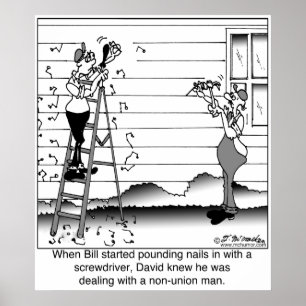 Offensichtlich ein Mann ohne Gewerkschaft Poster