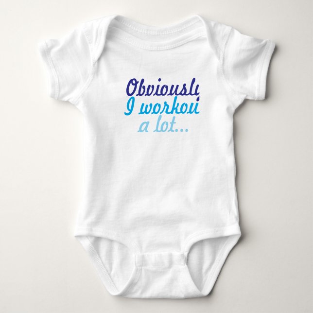 Offensichtlich ich Training viel Baby Strampler (Vorderseite)