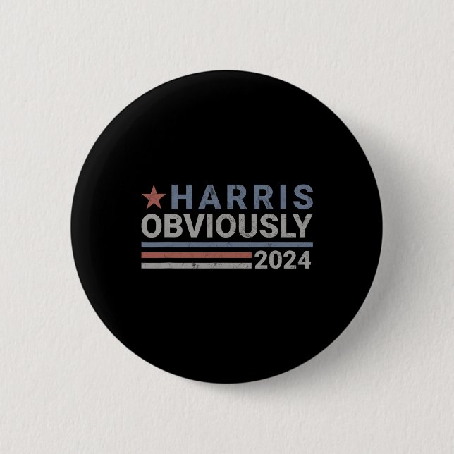 Offensichtlich - Kamala 2024 Button (Vorderseite)