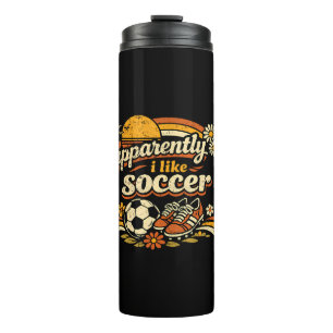 Offensichtlich mag ich Fußball Thermosbecher