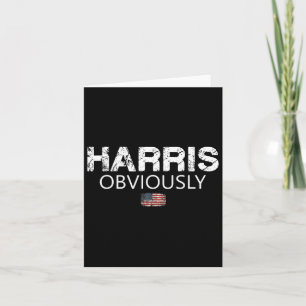 Offensichtlich US-Flagge Kamala Harris für Präside Karte