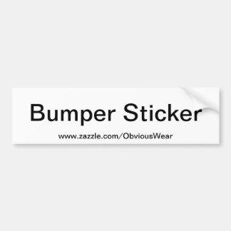 Offensichtlicher Autoaufkleber