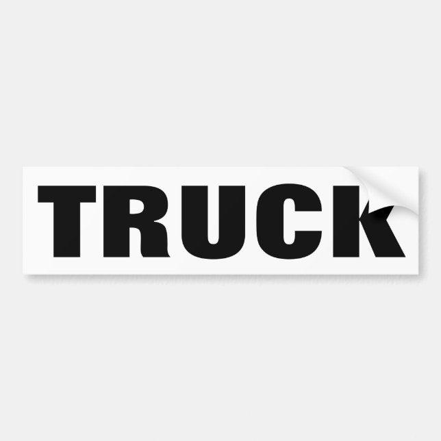 Offensichtlicher LKW-Autoaufkleber Autoaufkleber (Vorne)