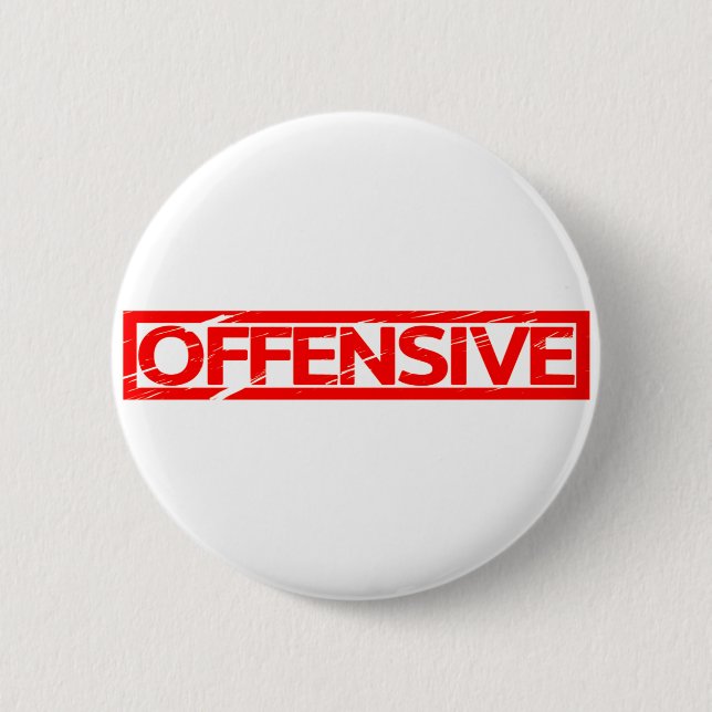 Offensive Briefmarke Button (Vorderseite)