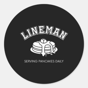 Offensive Line Serving Pancake Daily Football O Li Runder Aufkleber