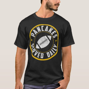 Offensive Lineman Pancakes serviert tägliches Gesc T-Shirt
