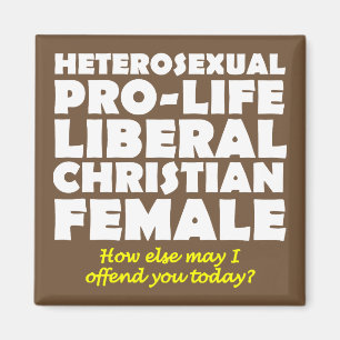 Offensive Prolife Female Christlicher Kühlschrankm Magnet