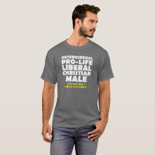 Offensive Prolife Male Christlich Shirt Spaß