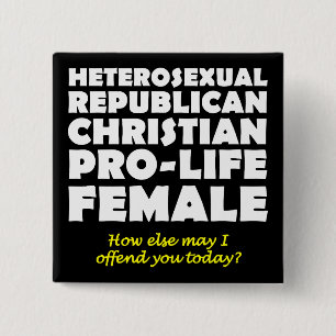 Offensive republikanische Christliche Button-Butto Button
