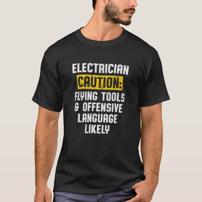 Offensive Sprache der Elektrokinderwächter T-Shirt (Vorderseite)