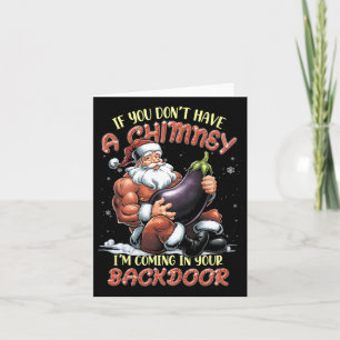 Offensive Weihnachtserwachsene Ual Innuendo Santa Karte
