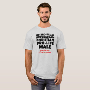 Offensiver republikanischer männlicher T-Shirt