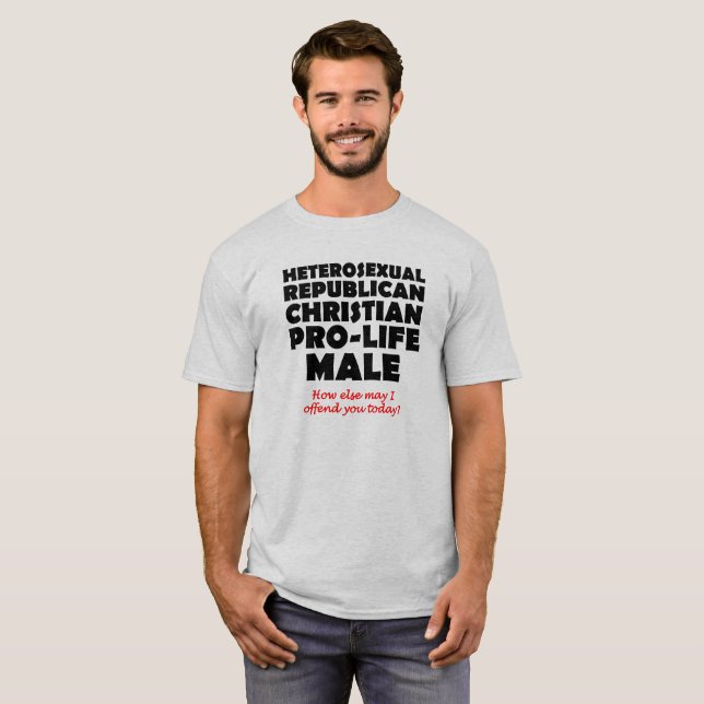 Offensiver republikanischer männlicher T-Shirt (Vorne ganz)